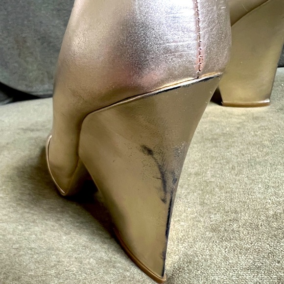 Yves Saint Laurent silver wedge heels - Picture 5 of 8